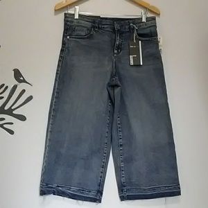 Wide leg crop Denim Cullotes